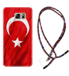 Samsung S7 Edge S20 Fe Plus Ultra S21 S22 Kılıf Boyun Asklı Rasta Silikon Şanlı Türk Bayrağı 4 1401