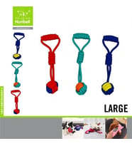 Nunbell Köpek Diş İpi Tutmalı Büyük L Boy