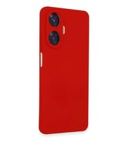Realme C55 Kılıf Nano içi Kadife Silikon - Kırmızı