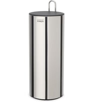 Joseph Joseph Easystore Luxe Paslanmaz Çelik Gizli Tuvalet Kağıdı Tutacağı, Kapaklı Stand, 3 Ruloya