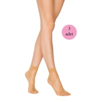 Mulvxbrf Brf02 3 Adet Kadın Ten Süper 15 Mat Soket Çorap Ten (Mulvix)