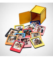 Kişiye Özel Resimli Ahşap Polaroid Renkli Mini Çerçeve Hediye