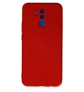Durukar® Huawei Mate 20 Lite Kılıf Nano içi Kadife Silikon - Kırmızı