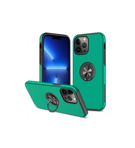 İphone 13 Kılıf Elit Yüzüklü Kapak - Yeşil