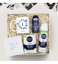 Kişiye Özel Baskılı Kupa & Erkek Roll-on Deodorant & Nivea Tıraş Köpüğü & Nivea Tıraş Sonrası Balsam Hediye Seti