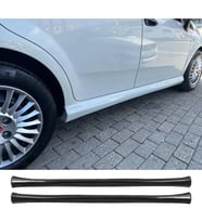 Fiat Punto Düz Yan Marşpiyel Seti Mat Siyah Plastik 2 Adet 2012 2013 2014 2015 2016 2017 2018
