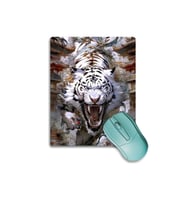 SonicTouch Çin Beyaz Kaplanı (White Tigger) Kaydırmaz Gaming Oyuncu Dikişsiz Mouse Pad17x21cm