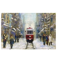 Orijinal Kanvas Tablo Tramvay60x90
