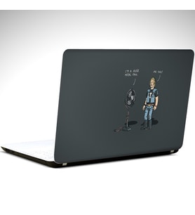 Metal Fanı Laptop Sticker 15.4 inch (37X26CM)