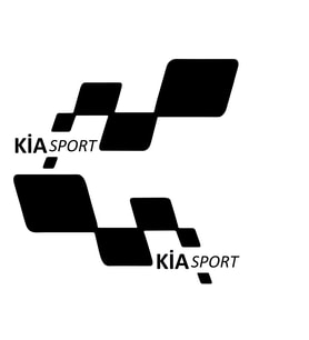 kia sport Etiket Yapıştırma 30cmx11cm MMD238