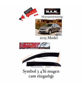 Symbol 3 2013 Model 4'Lü Mugen Cam Rüzgarlıgı