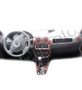 Meriç® Dacia Logan Ön Torpido Kaplama Maun 20 Parça 2005-2009 (Maun)