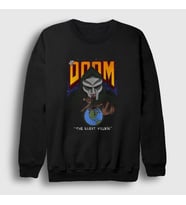 Presmono Unisex Siyah The Illest Villain Rap Mf Doom Sweatshirt 456087tt