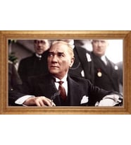 ALTIN ÇERÇEVELİ PASPARTULU TABLO CR563