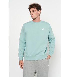 Nike Sportswear Crew Sweat Cotton Pamuklu Sweatshirt Su Yeşili