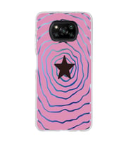 Poco X3 PRO / X3 NFC Uyumlu Yıldız Tasarımlı Şeffaf Telefon Kılıfı
