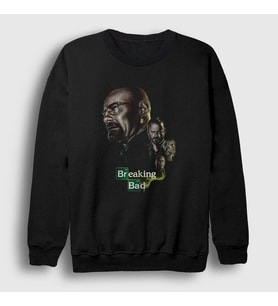 Presmono Unisex Siyah Final Breaking Bad Sweatshirt 184613tt
