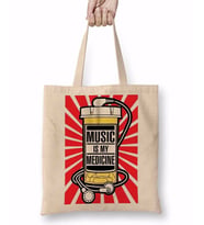 MUSIC MÜZİK Bez Çanta Uzun Saplı