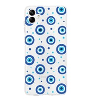 PrintiFy Samsung Galaxy  A16 ile Uyumlu 1mm Slim Fit Nazar Boncuğu 1 Baskılı Şeffaf  Kılıf