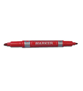 Dong-A Twin Permanent Marker Çift Uçlu Asetat Kalemi Kırmızı 