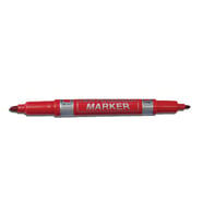 Dong-A Twin Permanent Marker Çift Uçlu Asetat Kalemi Kırmızı 