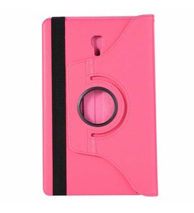 Lexroo Galaxy Tab A T590 Dönebilen Standlı Kılıf - Pembe Koyu