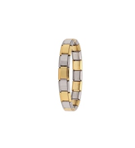 İtalyan Charm Çelik Bileklik gold gümüş renk 20 CM