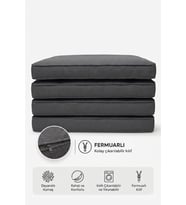 Fitilli Sandalye Minder Seti 53x46 cm 4 Parça