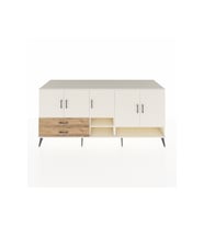 Kronos Konsol 6 Raflı 2 Çekmeceli 5 Kapaklı 220x59x99 Aytaşı-Aytaşı/Çam