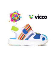 Vicco Flow II 332.B24Y.202 Erkek Çocuk Sandalet Beyaz Saks Mavi 22-25