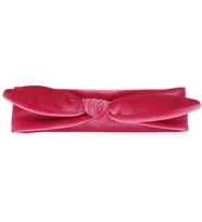 Kız Bebek Fuşya Kendinden Bağlamalı Kadife Bandana (Standart)