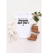 Unisex Bebek Allah Size Beni Vermiş Baskılı Body Zıbın