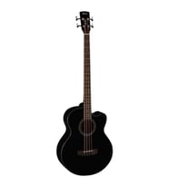 Cort SJB5F-BKW Elektro Akustik Bas Gitar  Çantalı Super Jumbo Kasa - Siyah