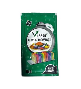 VİSSER GIDA BOYASI TOZ 9GR. YEŞİL
