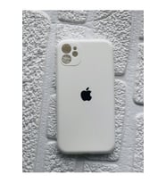 IPHONE 11 UYUMLU BEYAZ LOGOLU İÇİ KADİFE LANSMAN KILIF