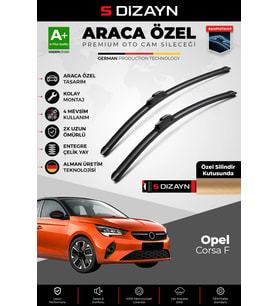 Opel Corsa F Ön Cam Silecek Seti 2019 Üzeri Premium Araca Özel 60-40 Cm A+ Kalite