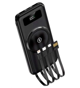 Kablosuz Çoklu Şarj Girişli 10.000 Mah Kablolu Taşınabilir