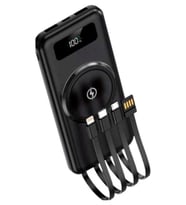 Kablosuz Çoklu Şarj Girişli 10.000 Mah Kablolu Taşınabilir