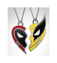 Deadpool & Wolverine Best Friends Sevgili Çift Arkadaş Kolyesi (Gümüş)