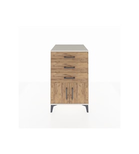 Kronos Komodin 3 Çekmeceli 2 Kapaklı 60x59x96 Aytaşı-Çam