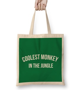Coolest Monkey In The Jungle Bez Çanta Uzun Saplı