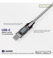 CL200 100W 5A Pd Şarj Kablosu 200 cm Led Güç Göstergeli Hızlı Şarj ve Data Kablosu 480MPS Type-C to Type-C PD 3.0 PPS