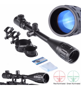 6-24x50 Aoe Tfek Dürbünü Çift Işık Kırmızı Yeşil Kaynaklı Zoomlu (Çok Renkli)