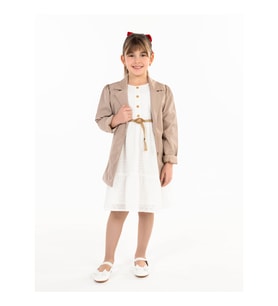 Civil Girls Kız Çocuk Ceket 6-9 Yaş Bej (Bej)