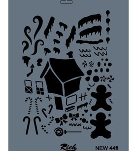 Rich Stencil Boyama Şablonu 25x35 cm. NEW-449 
