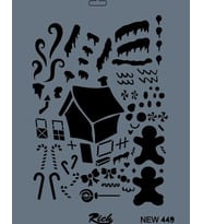 Rich Stencil Boyama Şablonu 25x35 cm. NEW-449 