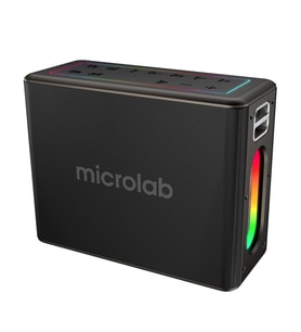 MICROLAB M60 Vega 100W Taşınabilir BT/USB/AUX/TF/Type-C RGB Işıklı 15000mAh Bat - LOHO4644-913