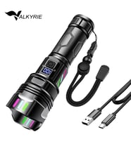 Valkyrie Şarjlı El Feneri 30W Powerbank Özellikli Type-C Zoomlu 5 Modlu Ultra Güçlü LED Fener