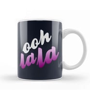 Ooh La La Slogan Kupa Bardak Porselen