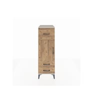 Kronos Dolap 2 Raflı 3 Çekmeceli Tek Kapaklı 44x59x134 Aytaşı-Çam